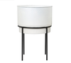 Planter - Roux Large White w/ Attached Stand