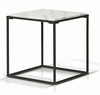 End Table - Square Marble Black Base