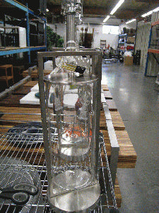 Table Lamp - Glass Vase Silver