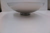 Bowl - Large Glass White Silver Ombre