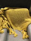 Yellow Knit w/ Tassles