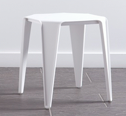 Outdoor Side Table - Grey Plastic
