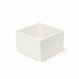 White Square Vase