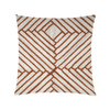22x22 Cream w/Red Striped Square Embroidered Pattern