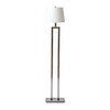 Floor Lamp - Silver w/ Square White