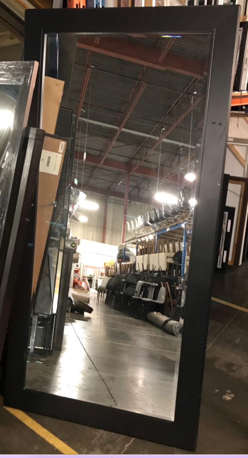 Mirror - Leaning Black Frame 71"