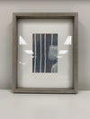 Art - Grey & White Abstract Lines w/ Light Grey Frame - Small - CLEARED 8" X 11"