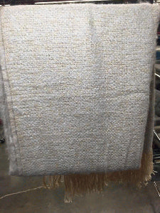 Knit Cream w/ Fringe