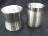 Jar - Metal 2 Tone Brushed & Chrome