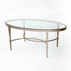 Coffee Table - Champagne Mitzi Round Glass Top