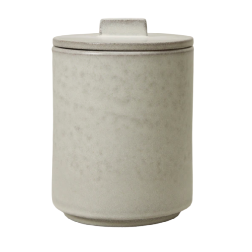 Painted Ivory Terracotta w/Lid LARGE