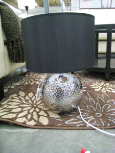 Table Lamp - Metallic w/ Drum