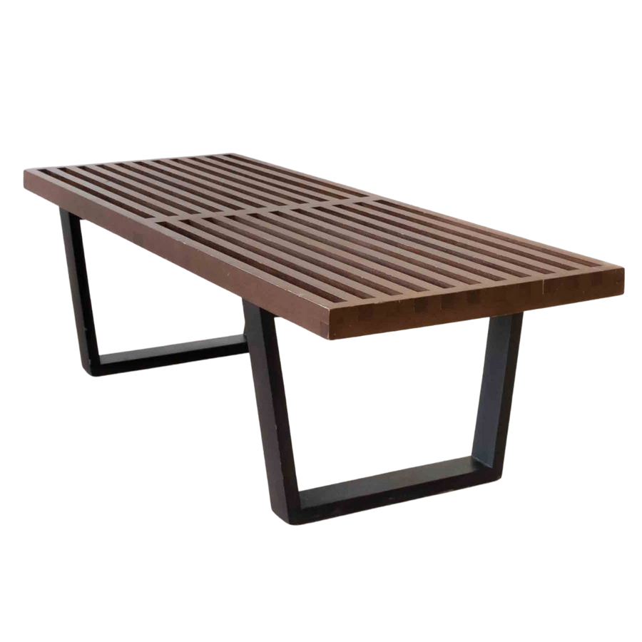 Bench - Brown w Black Legs - 18.5x49