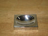 Soap Dish - Rectangle Hammered Chrome