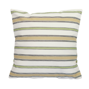 18x18 Gold, Black and Green Stripes