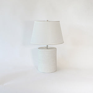 Table Lamp - White Cylindrical