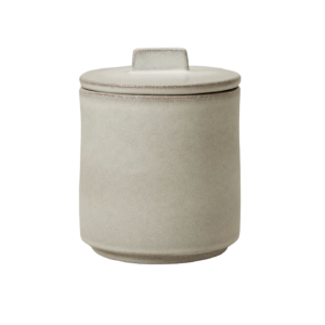 Painted Ivory Terracotta w/Lid SMALL