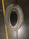 Mirror - Oval Curved Mesh Silver