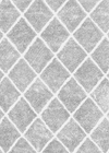 Rug - 8x11 Shag Light Grey w/White Diamond Pattern