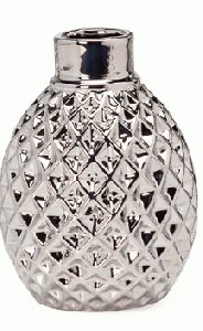 Sliver Diamond Pattern Vase
