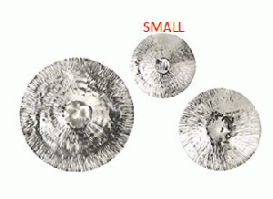 Hammered Silver Round Disk - 17"