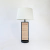 Table Lamp - Black Frame w/ Wood Centre
