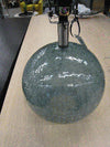 Table Lamp - Glass Ball Crackle Blue