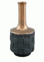 Large Gold & Grey Woven