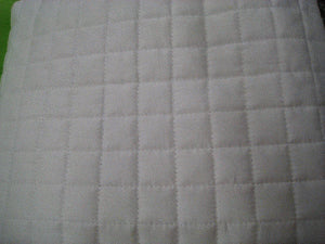 Comforter Queen White Stitched Pattern