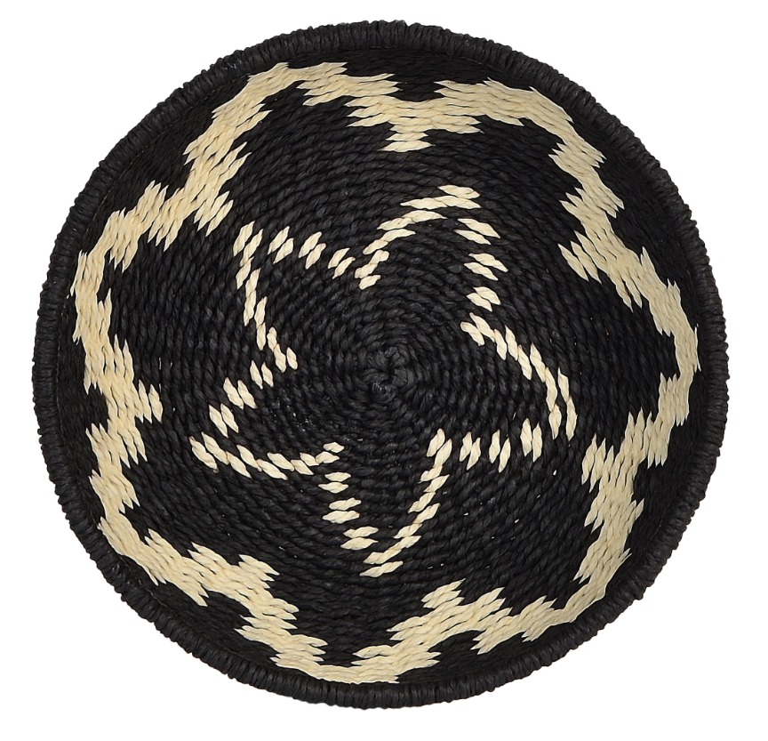 Art - Tamasa Medium Star Basket Cream & Black