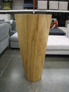 Planter - Tall Tapered Wood Round Walnut