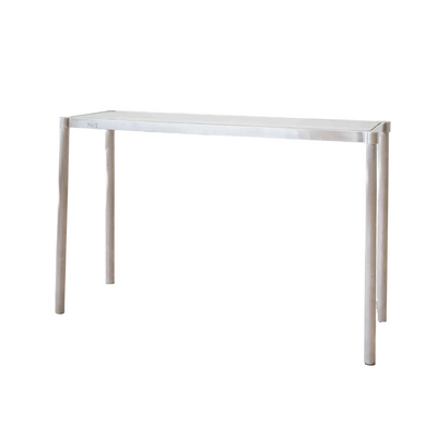 Console - Glass Top Stainless Steel