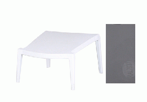 Outdoor Footrest - Plastic Grey