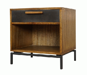 Nightstand -  Pacific w/ Grafite Drawer