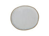 Plate - Natural Stoneware w/ Matte White Small