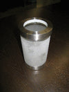 Canister - Glass Frosted w/ Lid
