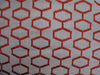 12x16 - Orange Embroidered Geometric