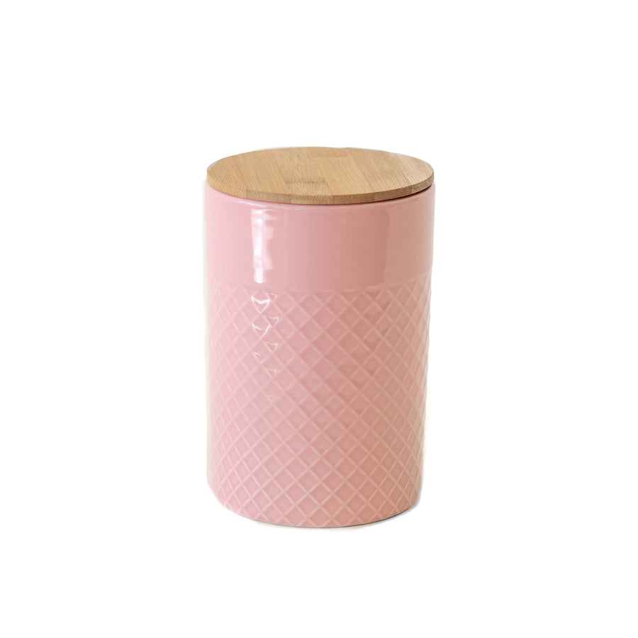 Pink Diamond Texture w/ Wooden Lid