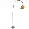 Floor Lamp - Arc Black w/ Brass Shade