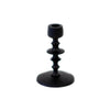 Black Tiered Disk-Shaped Small