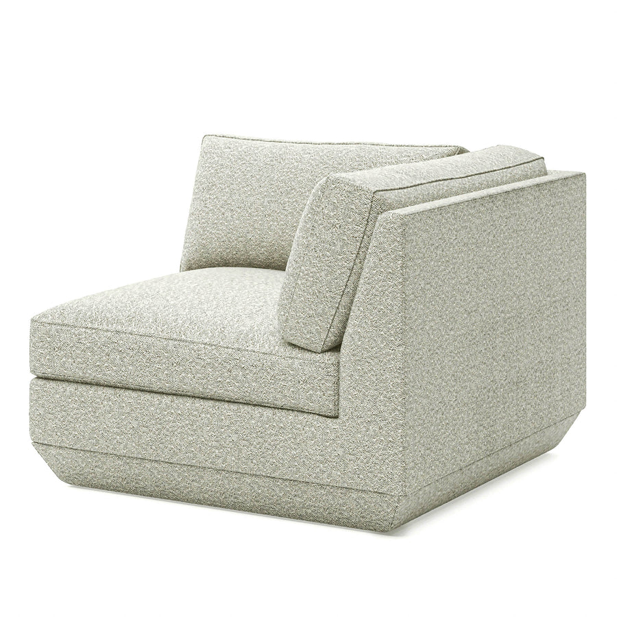 Sectional - Podium Corner Modular Copenhagen Fossil 38"