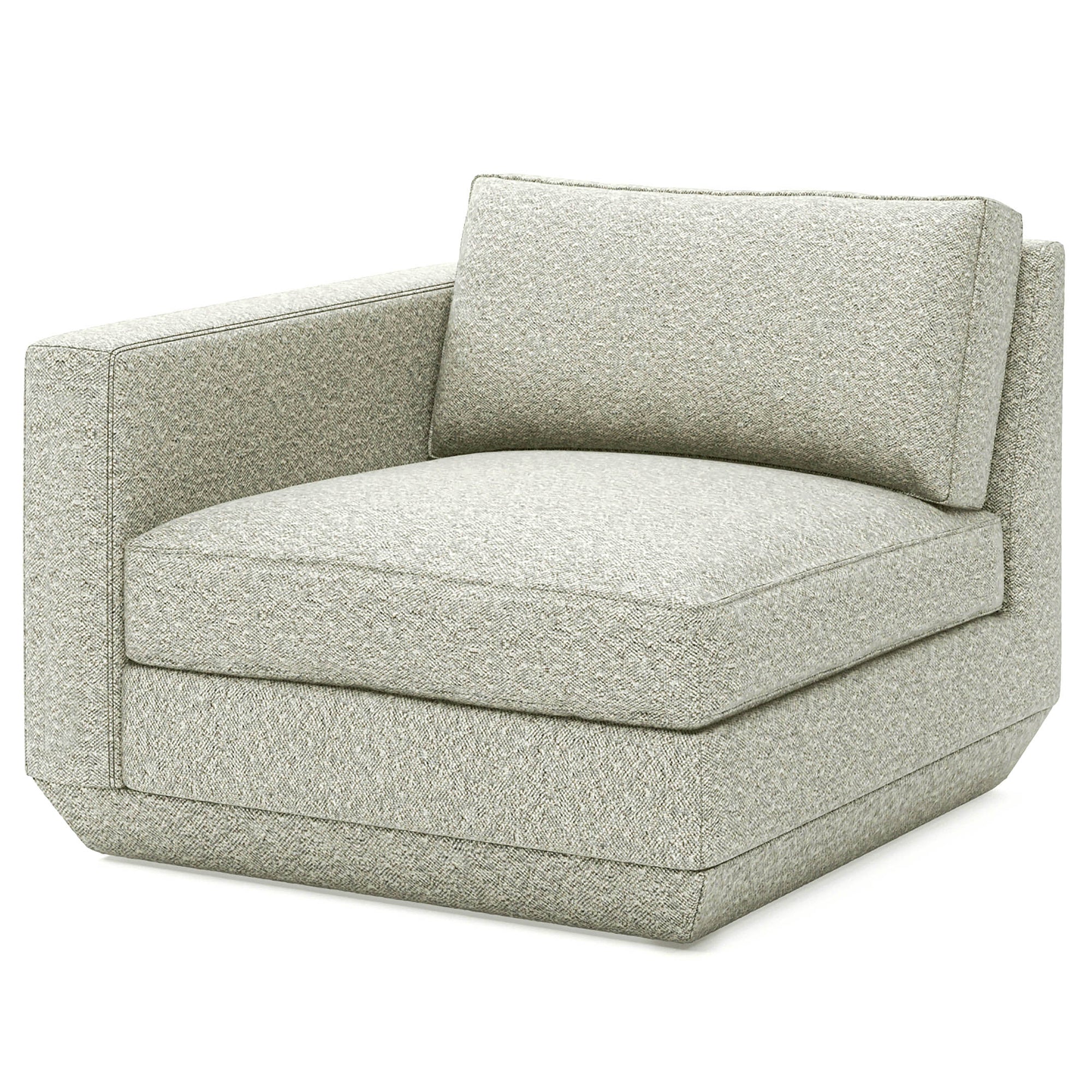 Sectional - Podium Left Arm Modular Copenhagen Fossil 36"