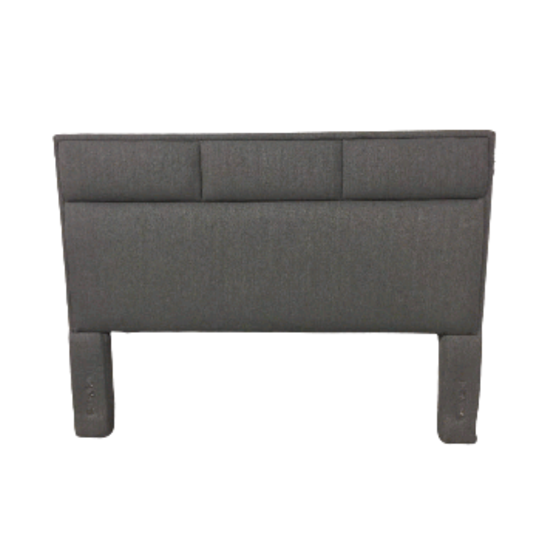 Headboard - Queen Dark Grey 3 Tuft Section