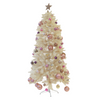 Christmas Tree - MEDIUM  Off White Iridescent w/ Lights 7ft