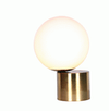Table Lamp - Satin Brass Opaque Ball