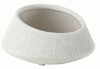 Large White Textured Lines Ceramic