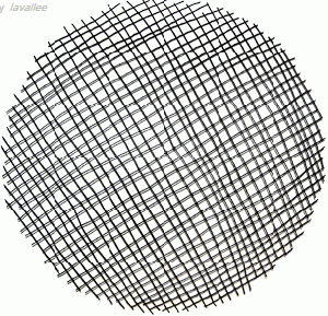 Wall Art - Small Wafer Mesh Circle Brown