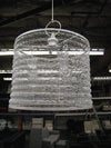 Candle Holder - Large White Mesh Aria  Chandelier
