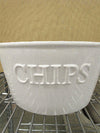 Bowl - Large White Chips