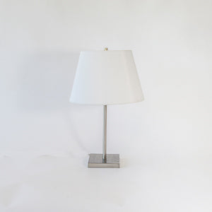 Table Lamp - Chrome Simple Square Base